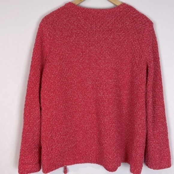 Women’s fuchsia/deep coral Talbots 1X petite thick and soft sweater W1 - Picture 8 of 9